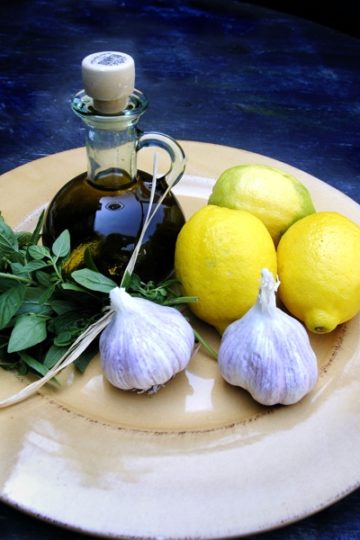 Ingredients for Making Greek Lemon Chicken Marinade