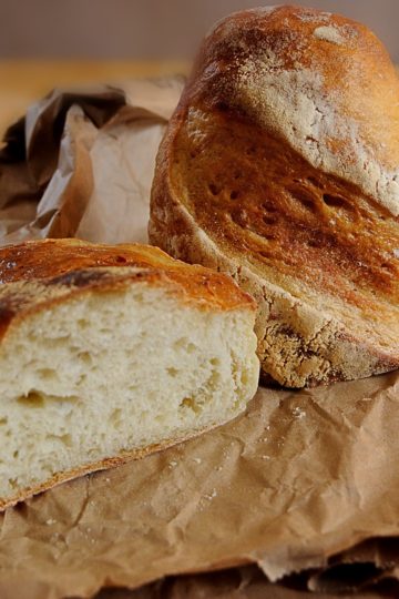 Country Bread, Cut for Recipe