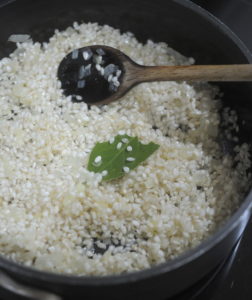 Milanese Risotto Being Prepared, Black Pot