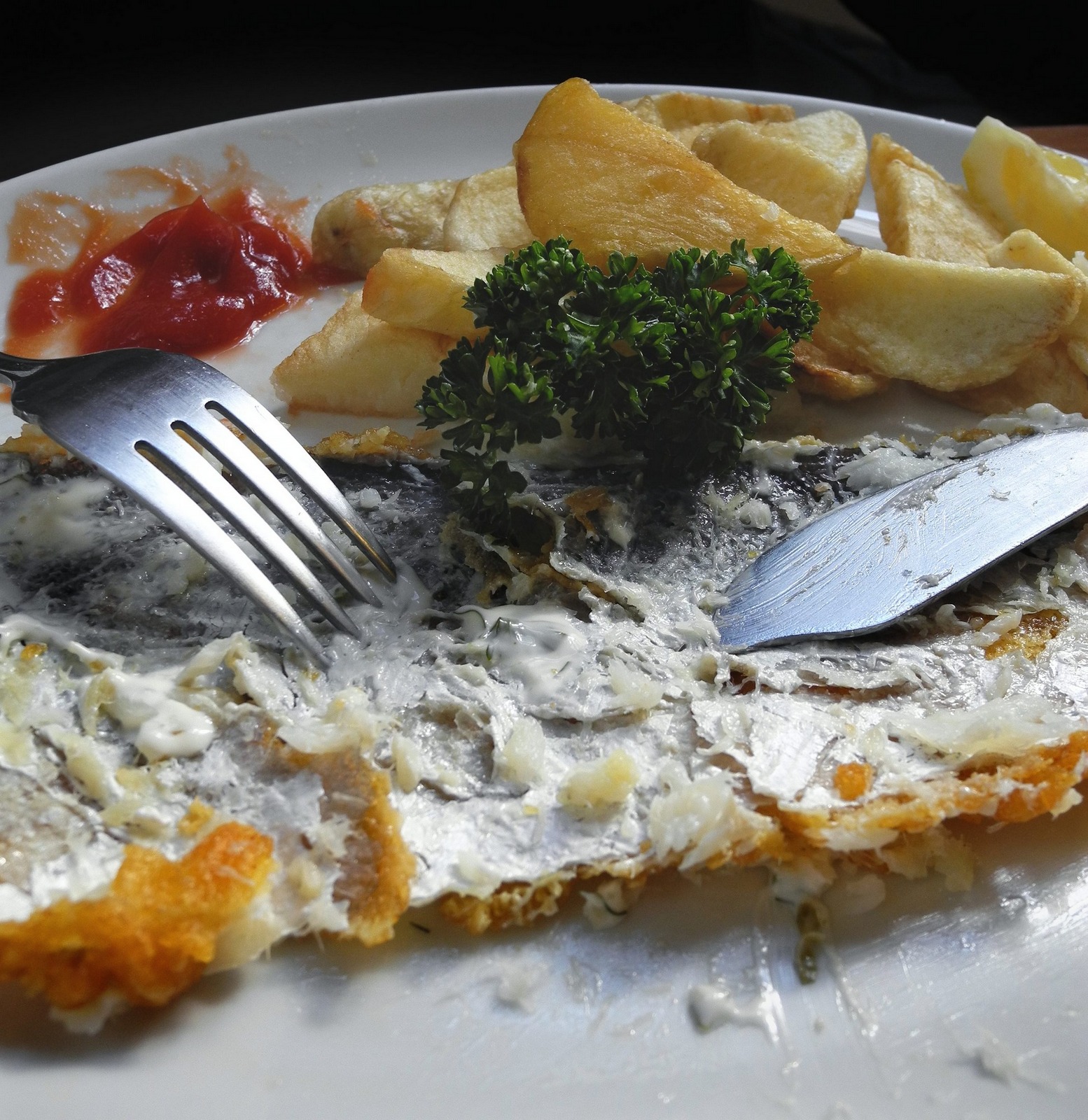 Blog Post Photo, Eating Fish & Chips, London, England