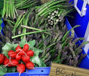 Blog Post Photo, Asparagus & Radishes Farmer's Market