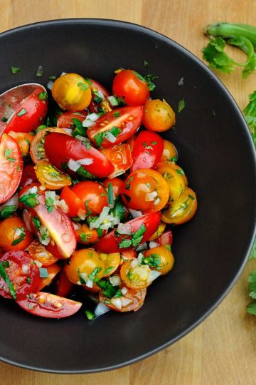 Chunky Homegrown Tomato "Salsa"