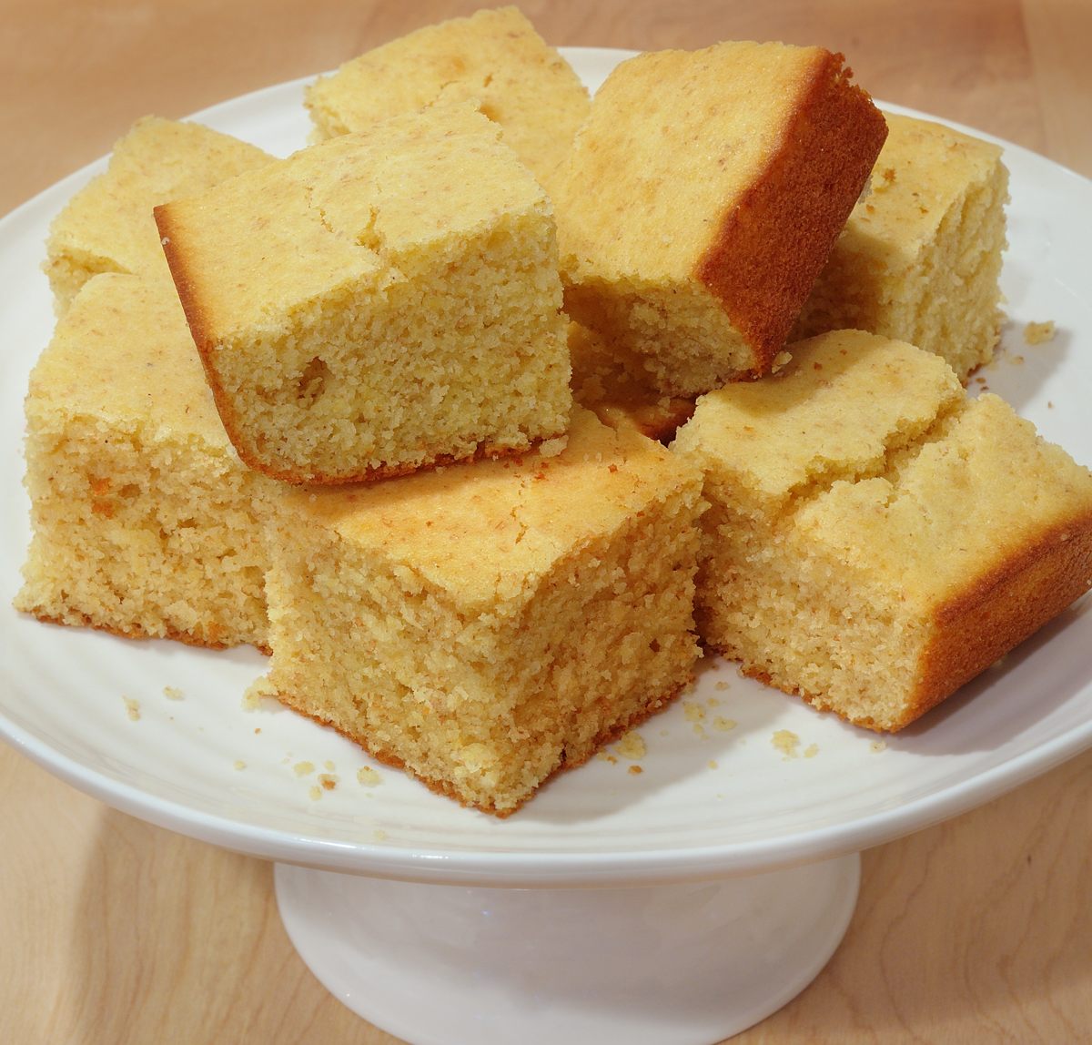 Buttermilk Corn Bread, Conran Cake Plate