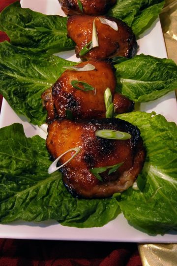 Chinese BBQ Glazed Chicken Thighs