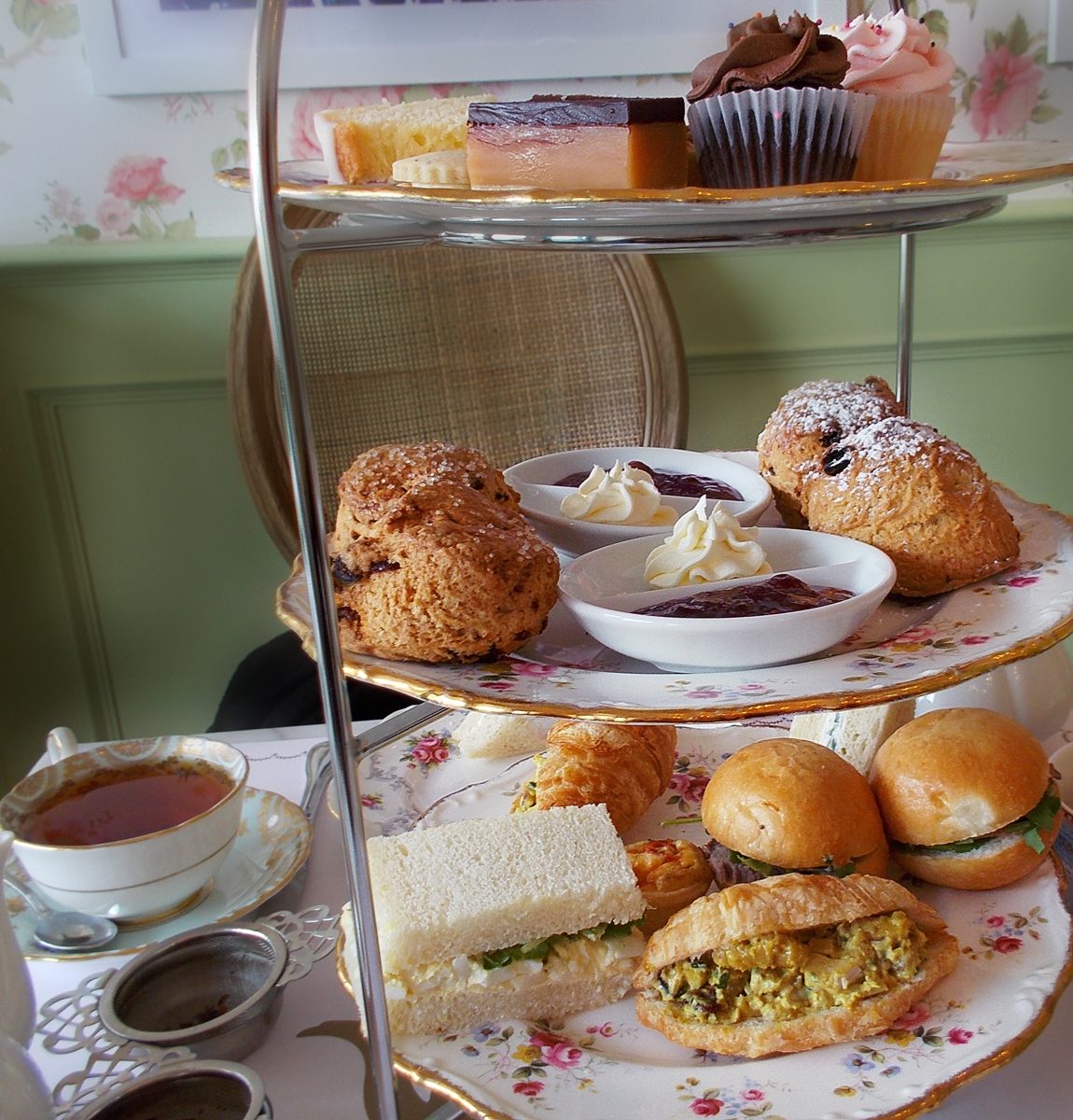 Blog Post Photo "Butter" Afternoon Tea, 3 Tiered Stand