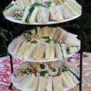 3 Tiered Cake Stand with Fancy Sandwiches & All Fancy Sandwich Posts