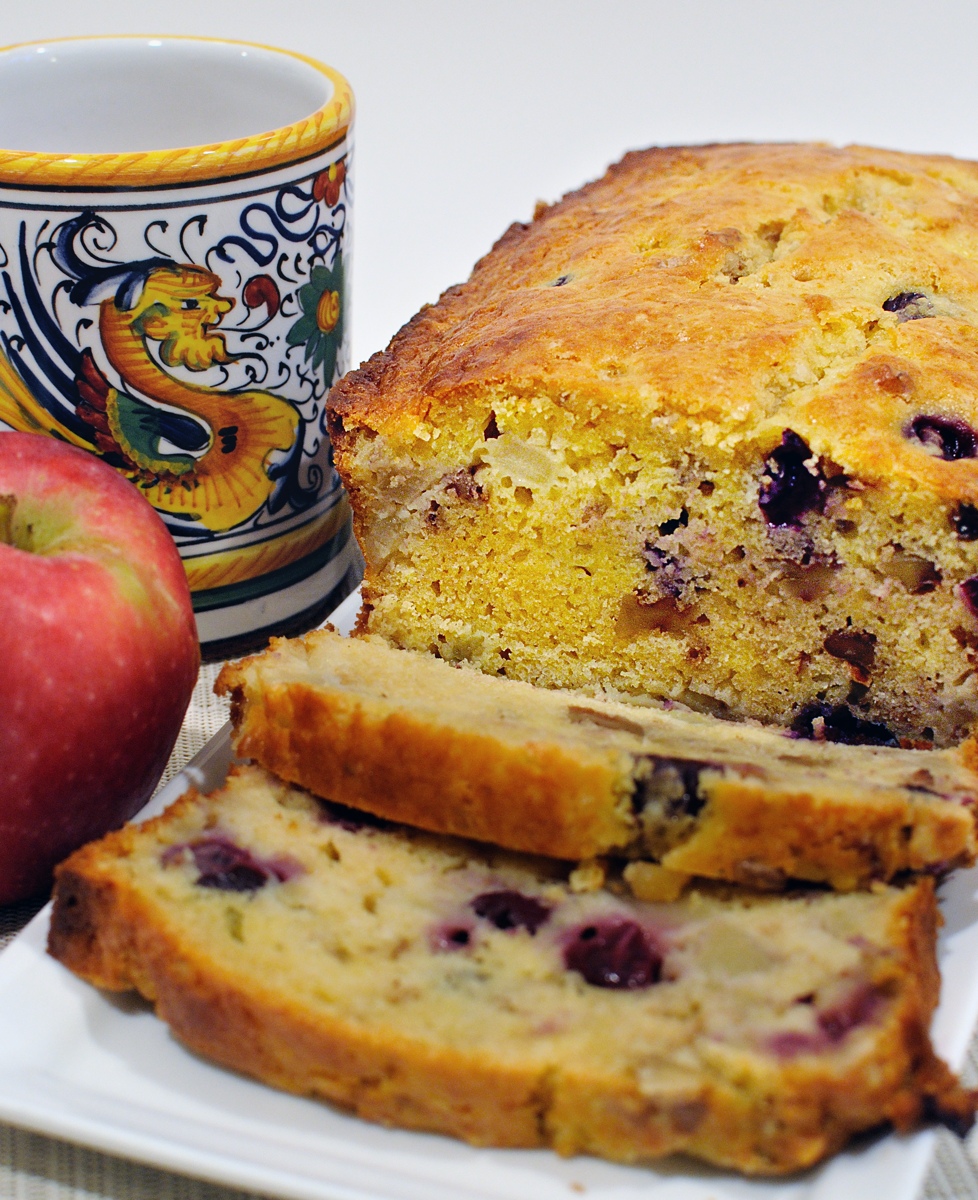 Quick Bread with Apples & Grapes
